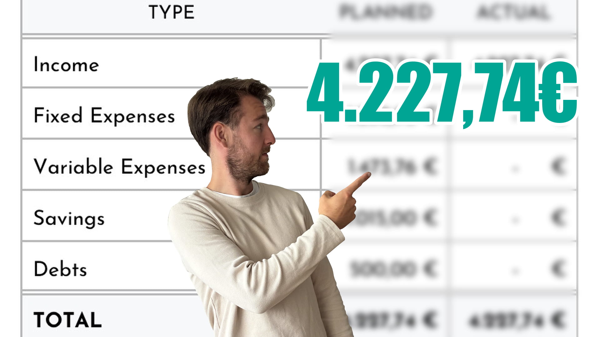 Thumbnail: So plane ich mein Budget mit 4.227,74 € | Juli 2026